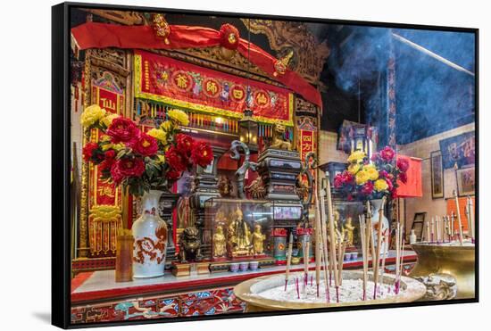 Sin Sze Si Ya Temple in Kuala Lumpur, Malaysia-Chris Mouyiaris-Framed Stretched Canvas