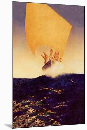 Sinbad and His Seven Brothers-Maxfield Parrish-Mounted Art Print