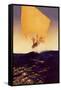 Sinbad and His Seven Brothers-Maxfield Parrish-Framed Stretched Canvas