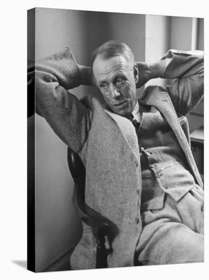 Sinclair Lewis Discussing His Lecture Tour Entitled "It Has Happened Here", an Attack on Censorship-Alfred Eisenstaedt-Stretched Canvas