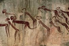 Cave Painting: Kolo Figures with Head-dresses-Sinclair Stammers-Photographic Print