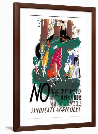 Sindicats Agricoles-E. Mora-Framed Art Print