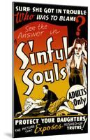 Sinful Souls-null-Mounted Poster