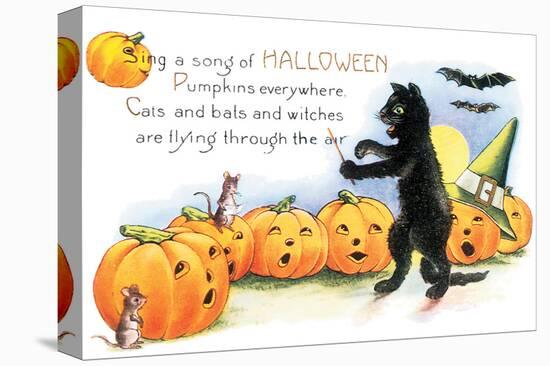 Sing a Song of Halloween-null-Stretched Canvas