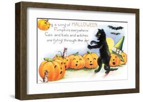 Sing a Song of Halloween-null-Framed Art Print