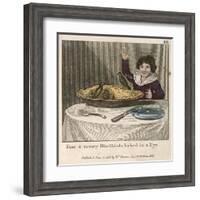 Sing a Song of Sixpence a Bag Full of Rye Four-And-Twenty Blackbirds Baked in a Pie-null-Framed Art Print