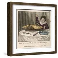 Sing a Song of Sixpence a Bag Full of Rye Four-And-Twenty Blackbirds Baked in a Pie-null-Framed Art Print