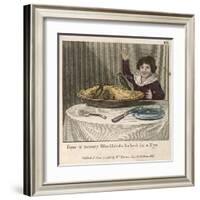 Sing a Song of Sixpence a Bag Full of Rye Four-And-Twenty Blackbirds Baked in a Pie-null-Framed Art Print