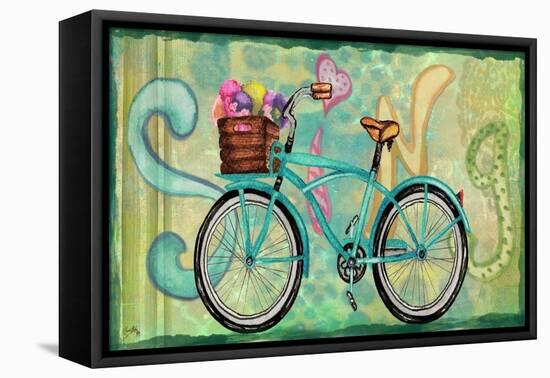 Sing and Play Bike I-Elizabeth Medley-Framed Stretched Canvas