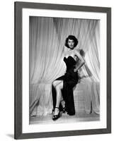 SINGAPORE, 1947 directed by JOHN BRAHM Ava Gardner (b/w photo)-null-Framed Photo