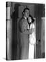 SINGAPORE, 1947 directed by JOHN BRAHM Fred MacMurray and Ava Gardner (b/w photo)-null-Stretched Canvas