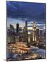 Singapore, Aerial View of Singapore Skyline and Esplanade Theathre-Michele Falzone-Mounted Photographic Print