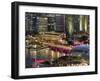 Singapore, Aerial View of Singapore Skyline and Esplanade Theathre-Michele Falzone-Framed Photographic Print