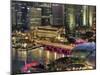 Singapore, Aerial View of Singapore Skyline and Esplanade Theathre-Michele Falzone-Mounted Photographic Print