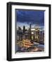 Singapore, Aerial View of Singapore Skyline and Esplanade Theathre-Michele Falzone-Framed Photographic Print