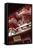 Singapore, Chinatown, Buddha Tooth Relic Temple, Exterior Detail-Walter Bibikow-Framed Stretched Canvas