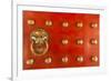 Singapore, Chinatown, Buddha Tooth Relic Temple, Gate Detail-Walter Bibikow-Framed Photographic Print