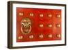 Singapore, Chinatown, Buddha Tooth Relic Temple, Gate Detail-Walter Bibikow-Framed Photographic Print