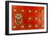 Singapore, Chinatown, Buddha Tooth Relic Temple, Gate Detail-Walter Bibikow-Framed Photographic Print