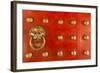 Singapore, Chinatown, Buddha Tooth Relic Temple, Gate Detail-Walter Bibikow-Framed Photographic Print