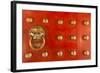 Singapore, Chinatown, Buddha Tooth Relic Temple, Gate Detail-Walter Bibikow-Framed Photographic Print