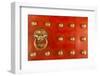 Singapore, Chinatown, Buddha Tooth Relic Temple, Gate Detail-Walter Bibikow-Framed Photographic Print