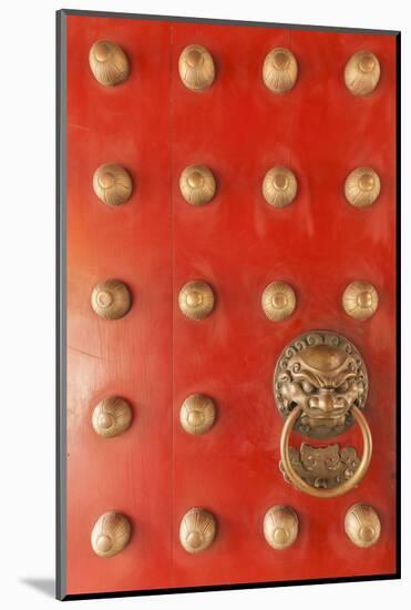 Singapore, Chinatown, Buddha Tooth Relic Temple, Gate Detail-Walter Bibikow-Mounted Photographic Print