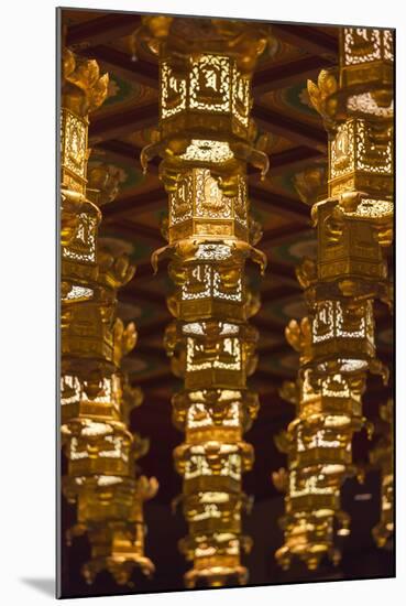 Singapore, Chinatown, Buddha Tooth Relic Temple, Lanterns-Walter Bibikow-Mounted Photographic Print