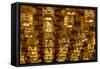 Singapore, Chinatown, Buddha Tooth Relic Temple, Lanterns-Walter Bibikow-Framed Stretched Canvas