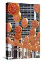 Singapore, Chinatown, Decorations for Chinese New Year-Walter Bibikow-Stretched Canvas