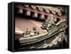 Singapore, Chinatown, Kwan Im Buddhist Temple-Michele Falzone-Framed Stretched Canvas