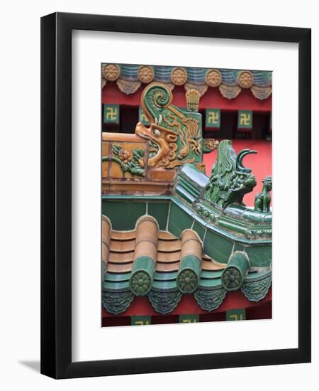 Singapore, Chinatown, Kwan Im Buddhist Temple-Michele Falzone-Framed Photographic Print