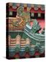 Singapore, Chinatown, Kwan Im Buddhist Temple-Michele Falzone-Stretched Canvas