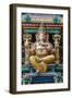 Singapore, Chinatown, Sri Mariamman Hindu Temple, Detail of Hindu Deity, Ganesh-Walter Bibikow-Framed Photographic Print