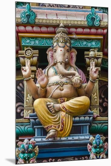 Singapore, Chinatown, Sri Mariamman Hindu Temple, Detail of Hindu Deity, Ganesh-Walter Bibikow-Mounted Premium Photographic Print