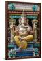 Singapore, Chinatown, Sri Mariamman Hindu Temple, Detail of Hindu Deity, Ganesh-Walter Bibikow-Framed Photographic Print