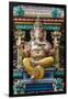 Singapore, Chinatown, Sri Mariamman Hindu Temple, Detail of Hindu Deity, Ganesh-Walter Bibikow-Framed Photographic Print