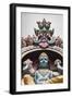 Singapore, Chinatown, Sri Mariamman Hindu Temple, Hindu Deity Detail-Walter Bibikow-Framed Photographic Print