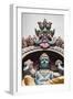 Singapore, Chinatown, Sri Mariamman Hindu Temple, Hindu Deity Detail-Walter Bibikow-Framed Photographic Print