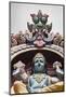 Singapore, Chinatown, Sri Mariamman Hindu Temple, Hindu Deity Detail-Walter Bibikow-Mounted Photographic Print