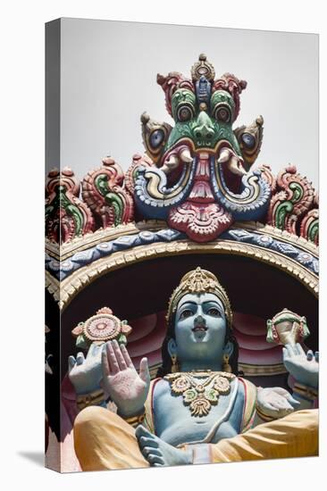 Singapore, Chinatown, Sri Mariamman Hindu Temple, Hindu Deity Detail-Walter Bibikow-Stretched Canvas