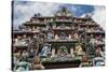 Singapore, Chinatown, Sri Mariamman Hindu Temple-Walter Bibikow-Stretched Canvas