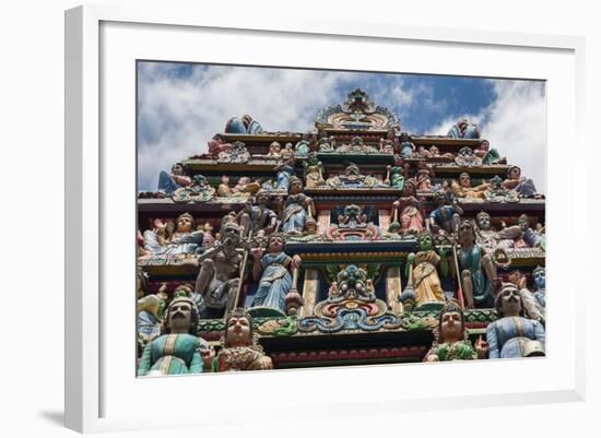 Singapore, Chinatown, Sri Mariamman Hindu Temple-Walter Bibikow-Framed Photographic Print