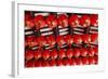 Singapore, Chinatown, Thian Hock Keng Temple, Chinese Red Lanterns-Walter Bibikow-Framed Photographic Print