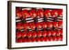 Singapore, Chinatown, Thian Hock Keng Temple, Chinese Red Lanterns-Walter Bibikow-Framed Photographic Print