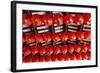 Singapore, Chinatown, Thian Hock Keng Temple, Chinese Red Lanterns-Walter Bibikow-Framed Photographic Print