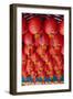 Singapore, Chinatown, Thian Hock Keng Temple, Chinese Red Lanterns-Walter Bibikow-Framed Photographic Print