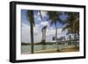 Singapore, City Seen from the Waterfront-Walter Bibikow-Framed Photographic Print