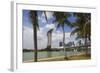 Singapore, City Seen from the Waterfront-Walter Bibikow-Framed Photographic Print