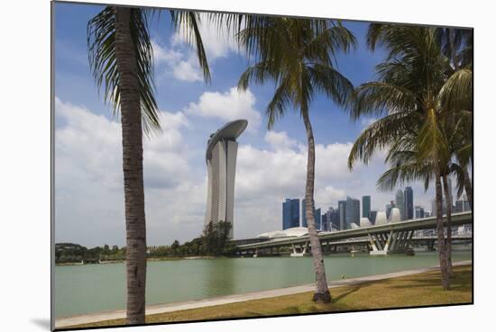 Singapore, City Seen from the Waterfront-Walter Bibikow-Mounted Photographic Print